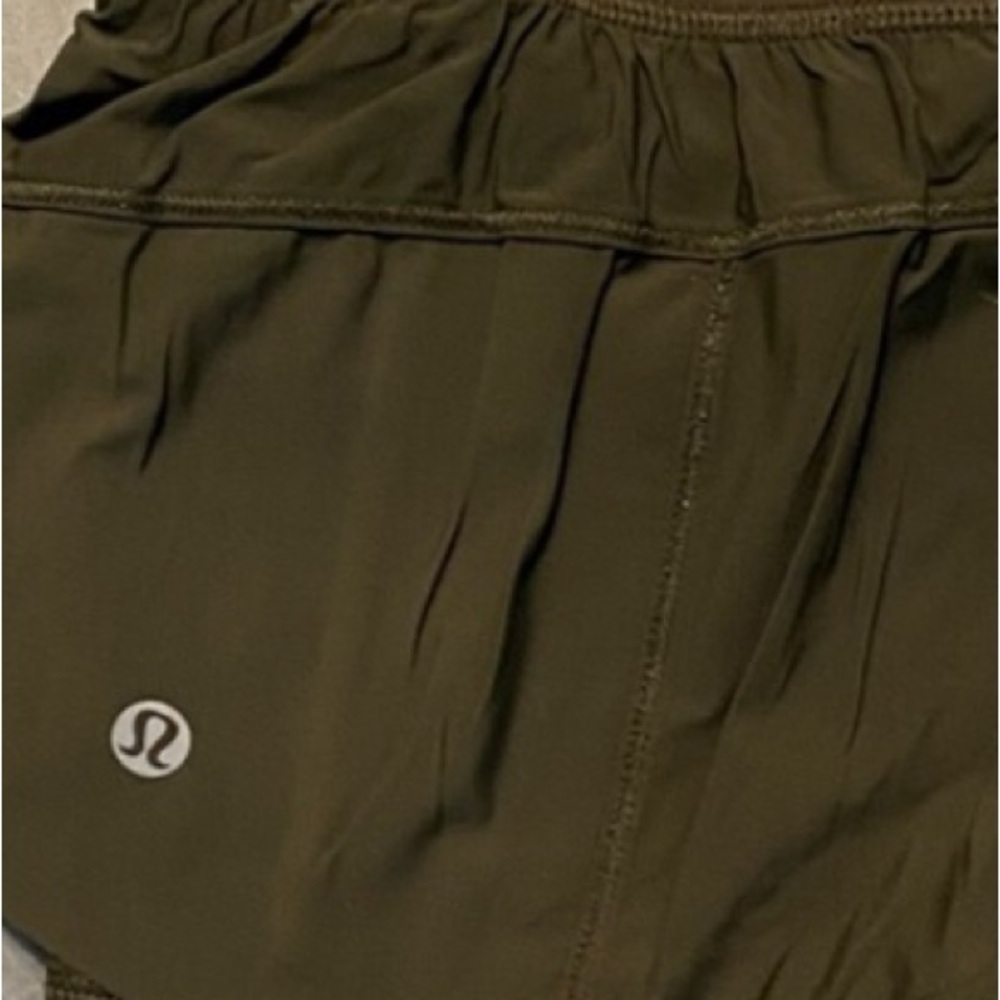 Lululemon Olive Green Squad Goals Shorts - Picture 7 of 11